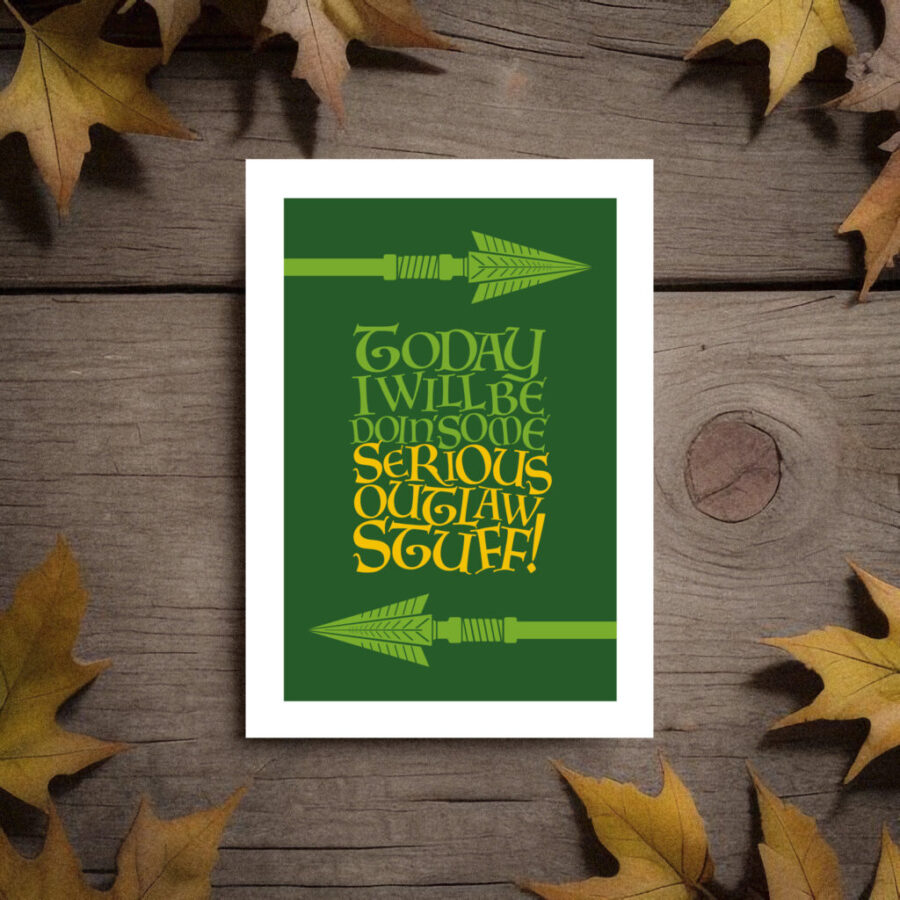 Robin Hood Nottingham - Robin Hood Hail To Thee Card