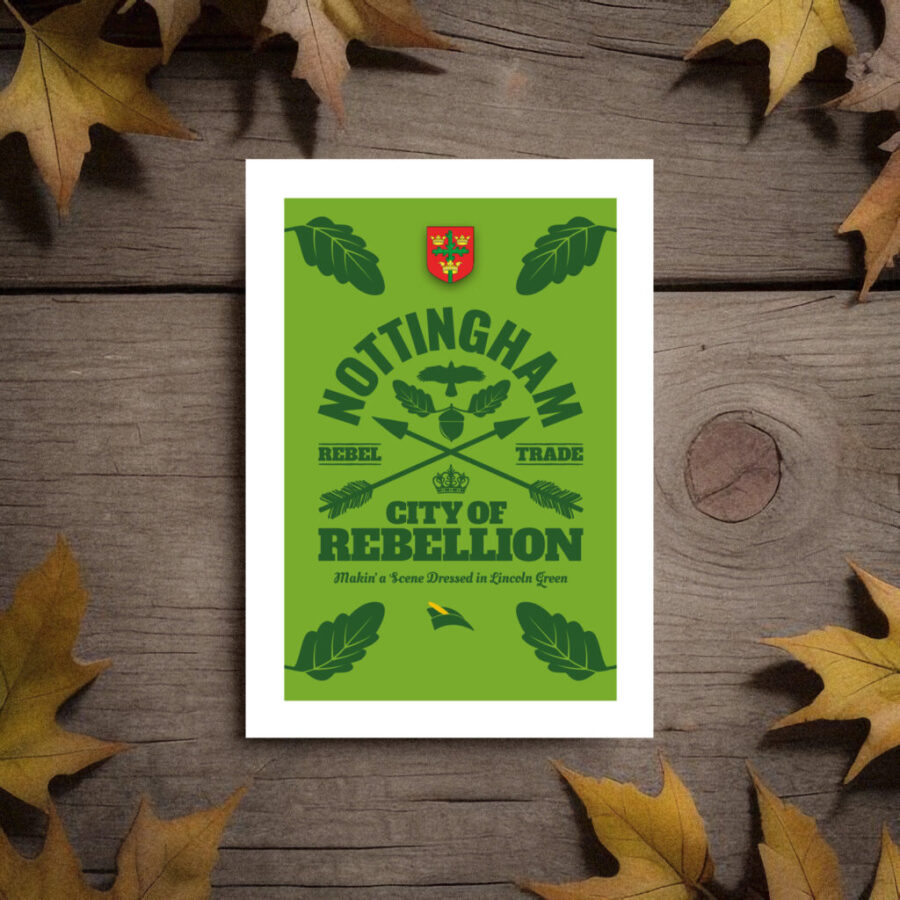 Robin Hood Nottingham - Robin Hood Hail To Thee Card
